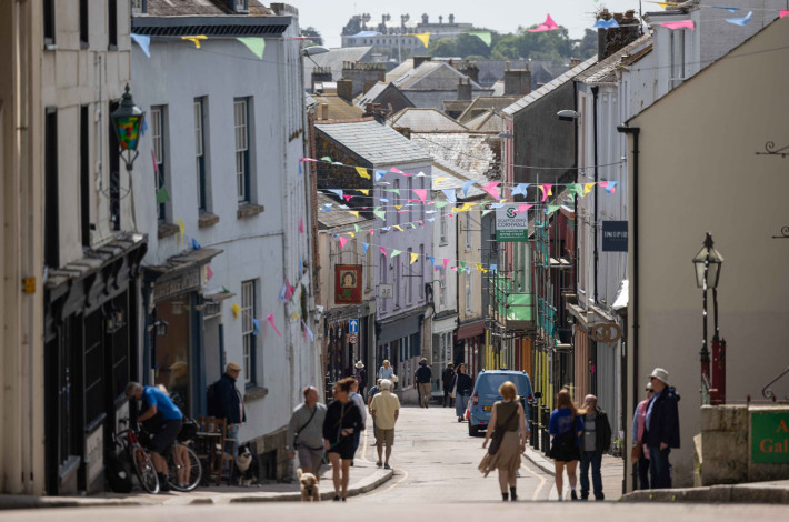 Why retire in Cornwall   Falmouth high street