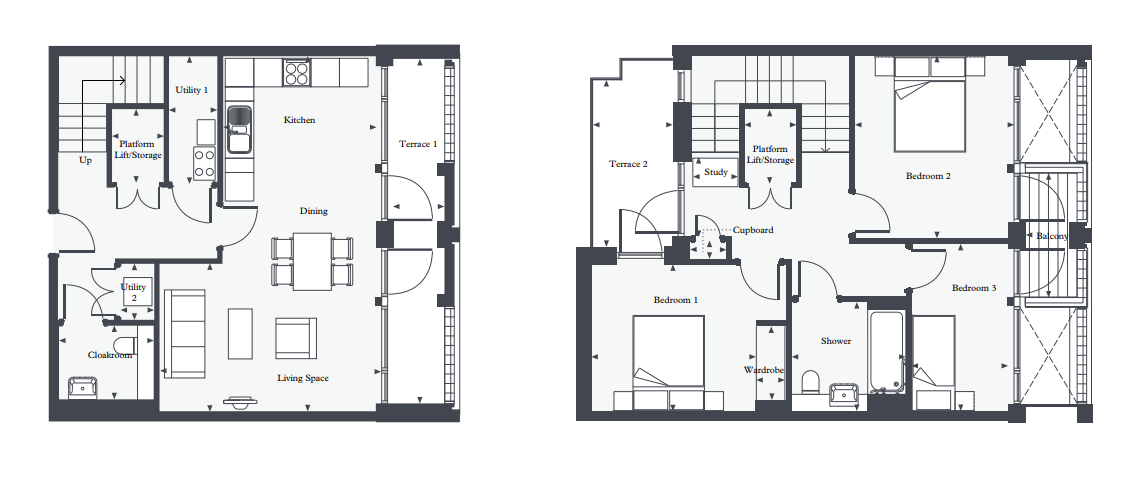 Apartment 25 floor plan Latheram House