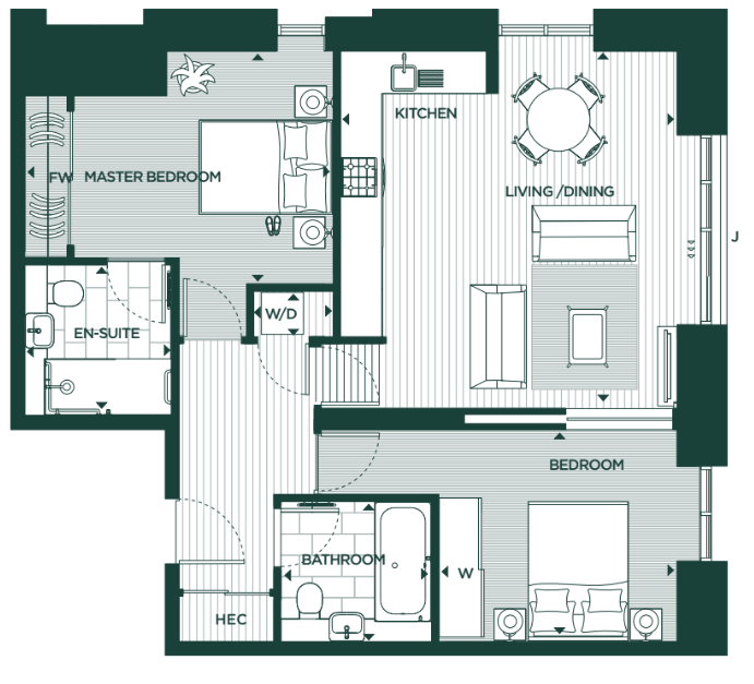 Apt 24 Floorplan Jesmond