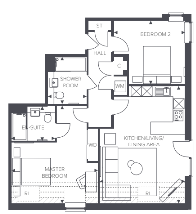 Apt 62 Lichfield Floorplan