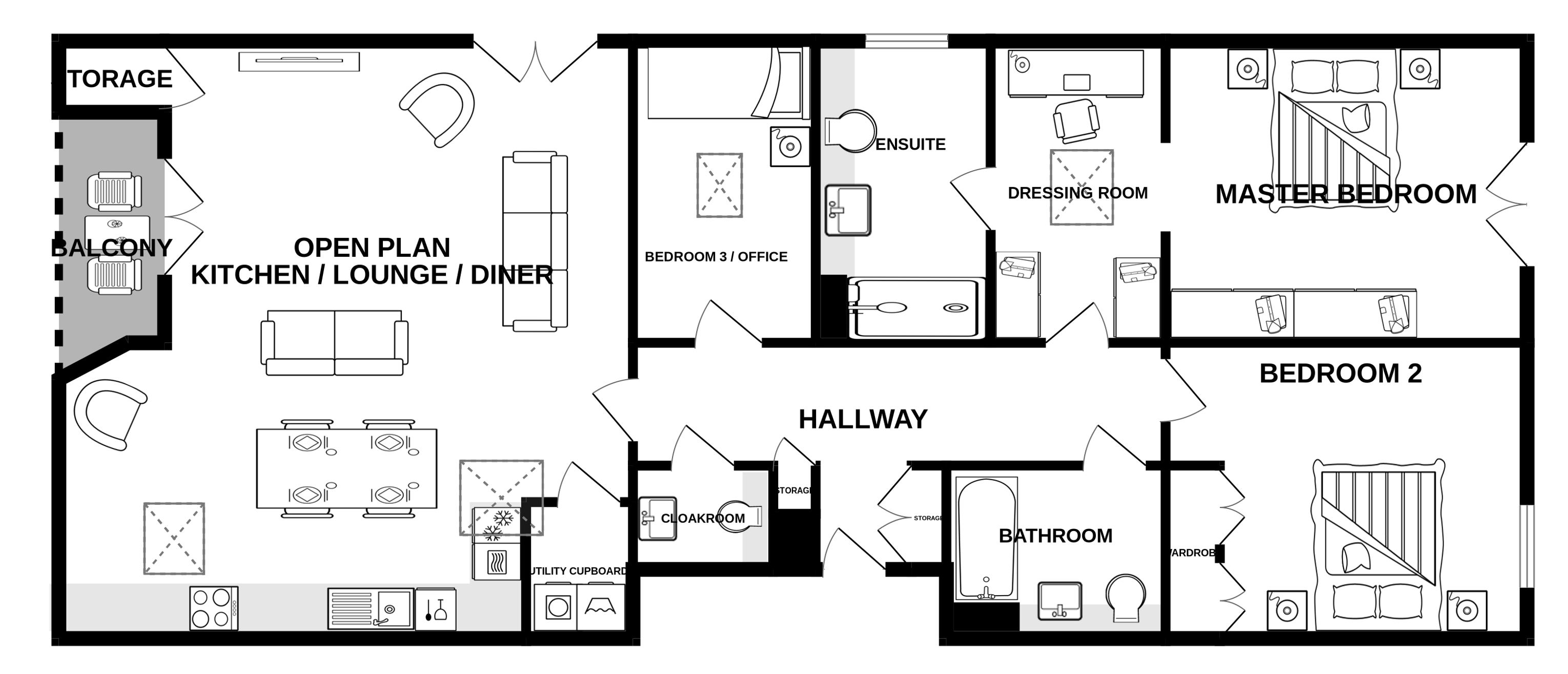 Blank floor plan no measurements
