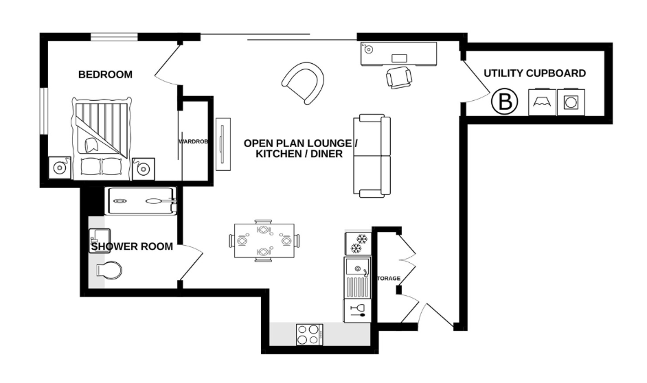 Carriages Apt 24 Floor Plan