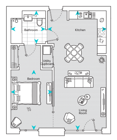 Chapelwood Apt 3 Floor Plan
