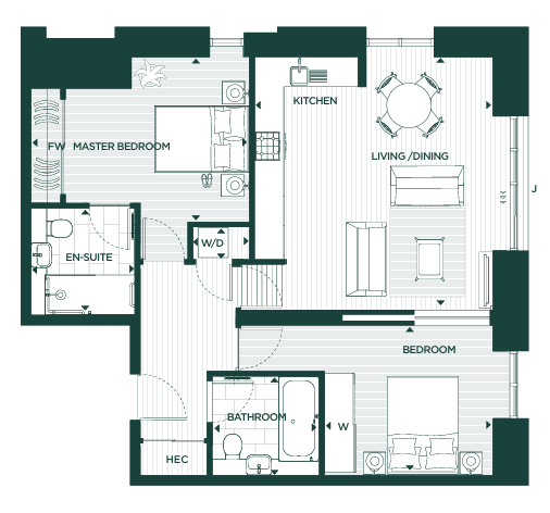 Jesmond Apt 51 Floorplan
