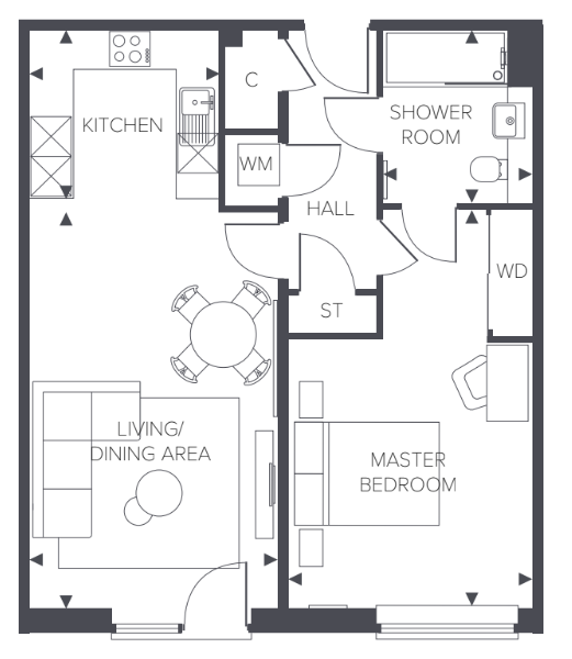 Lichfield Apt 9 Floorplan