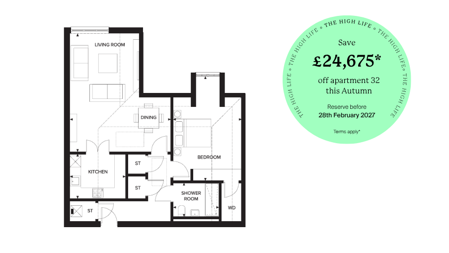 Poole Apt 32   FP   The High Life Featured Home