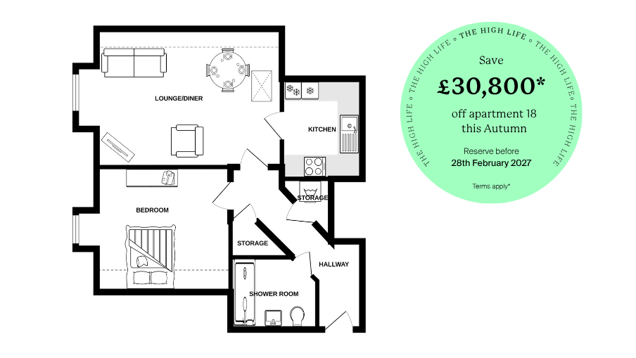 Wharf Lane Apt 18   FP   The High Life Featured Home