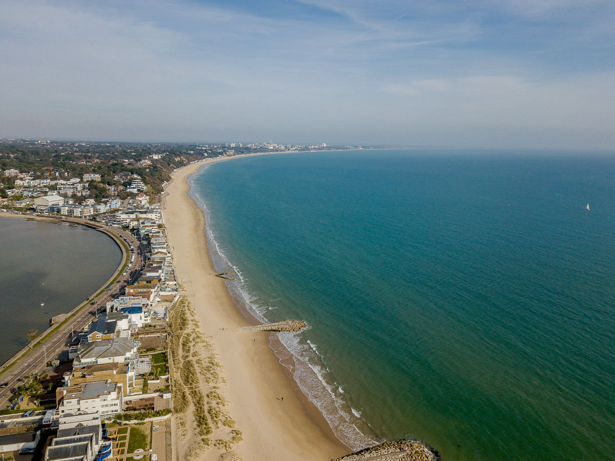 canford cliffs beach